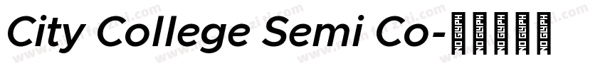 City College Semi Co字体转换